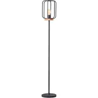 Brilliant Tosh 93145/66 Ståbelysning LED E27 Trä (mörkt), Svart (korund)