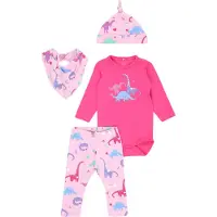 Name it Set - Body/Byxor/Mössa/Haklapp - NbfBaba - Fuchsia Purpl - - 62 - Body L/Ä
