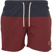 Urban Classics Badshorts marinblå / burgunder