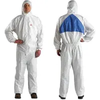 3M 4540+XL, Blå, Vit, XL, Strålningstålig, Stänkskyddad, EN 1149-5 - Electrostatic Properties,? EN 1073-2 Particulate Radioactive Contamination,? EN..., SMS (Spunbond Meltblown Spunbond)