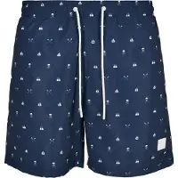 Urban Classics Badshorts marinblå / vit