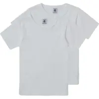 Petit Bateau Långärmade T-shirts THEO pojkar - Vit - 12 år