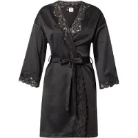 Ralph Lauren Morgonrock 'SIGNATURE SATIN' svart