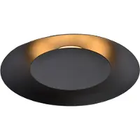 Lucide LED taklampa Foskal, Svart, Vardagsrum / matsal, Metall, Modern, LED-taklampa