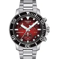 Tissot Rostfritt Stål Röd Urtavla Herr Modeklocka T120.417.11.421.00 röd
