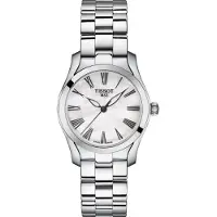 Tissot Seastar Serie Kvartsverk 30M Vattentålig Klocka 30Mm Vit Urtavla Rostfritt Stålboett Rostfritt Stålarmband T112.210.11.113.00 Silver White