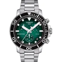 Tissot T-Sport Seaster 1000 Kronograf Dykarklocka Kvarts T120.417.11.091.01 T1204171109101 300M Herrklocka grön