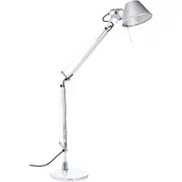 Artemide Tolomeo mini Tavolo lampa med fluffig aluminium