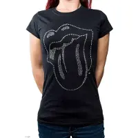 Ginza.se The Rolling Stones: Ladies T-Shirt/Tongue (Black) (Embellished) (Large)