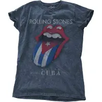 Ginza.se The Rolling Stones: Ladies T-Shirt/Havana Cuba (Denim Blue) (Wash Collection) (XX-Large)