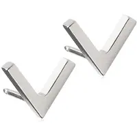 Blomdahl Natural Titanium Plain V Örhänge 8 mm
