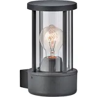 VIOKEF Vägglampa utomhus Aspen, dimbar, Aluminium / grå / zink, Aluminium / grå / zink, Modern, Utomhusvägglampa