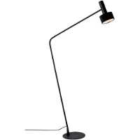 VIOKEF Golvlampa Arietta, Svart, Vardagsrum / matsal, Textil / tyger / siden, Modern, Golvlampa