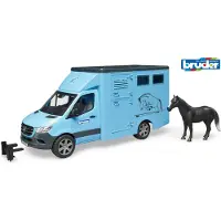 BRUDER Mercedes-Benz Sprinter Dyretransport med hest legetøj