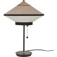 Forestier Bordslampa , Cymbal S, Beige, Vardagsrum, Tyg / textil, Design