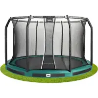 Salta Studsmatta Premium Ground Combo 427 cm grön