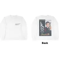 Ginza.se James Bond 007: Unisex Long Sleeve T-Shirt/Goldeneye Japanese Poster (White) (Back Print) (XX-Large)