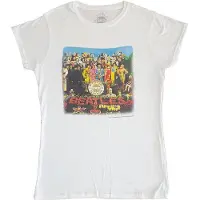 Ginza.se The Beatles: Ladies T-Shirt/Vintage Sgt Pepper (White) (Back Print) (Medium)