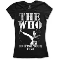 Ginza.se The Who: Ladies T-Shirt/British Tour 1973 (Black) (X-Large)