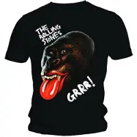 Ginza.se The Rolling Stones: Unisex T-Shirt/Grrr Black Gorilla (Black) (Small)