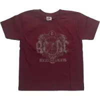Ginza.se AC/DC: Kids T-Shirt/Black Ice (Maroon Red) (5-6 Years)