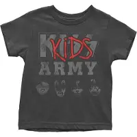 Ginza.se KISS: Kids Toddler T-Shirt/Army (Black) (2 Years)