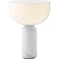 New Works Design bordslampa Kizu Portable, dimbar, Vitt / opal, Vardagsrum / matsal, Sten, Design, Bordslampa