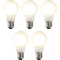 LUEDD Set med 5 st E27 dimbara LED-lampor A60 matt 7W 806lm 2700K