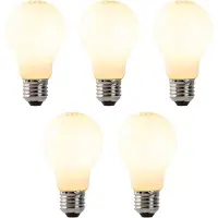 LUEDD Set med 5 dimbara E27 LED-lampor opalglas 7W 806 lm 2200K