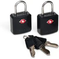 Pacsafe Prosafe 620, Hänglås till resväska, mässing, Plast, Svart, 25 mm, 10 mm, 42 mm