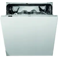 Whirlpool WIC 3C33 PFE UK, Helt integrerad, Full storlek (60 cm), Silver, 1,3 m, 1,55 m, 1,5 m