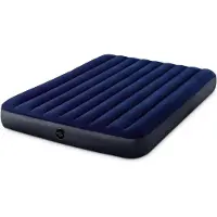 Intex Klassisk Downy Luftmadrass 152x203x25 cm