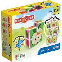 Geomag Magnetset - Magicube Tryckt Fruits - 4 Delar - - One Size - Magnetiska leksaker