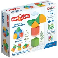Geomag Magnetset - Magicube 3 Shapes Återvunnet - 6 Delar - - One Size - Magnetiska leksaker