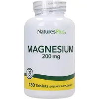 NaturesPlus Magnesium, 200 mg, 180 tabletter