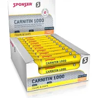 Sponser Sport Food Carnitin 1000 Kosttillskottslåda Persika 25ml 30 Enheter
