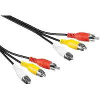Pro RCA (Cinch) x3 - RCA (Cinch) x3 cable 10m black (50770)