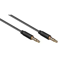 Goobay AVK 182-0200 mini - Ljudkabel - 4-poligt minijack hane till 4-poligt minijack hane - 2 m - svart