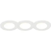 QAZQA Set med 3 infällda spotlights vita inkl. LED 3000K 4W IP65 - Blanca