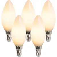 LUEDD Set med 5 E14 LED-ljuslampor B35 2W 180lm 2350K