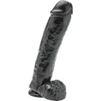 Toyjoy Get Real - 11 Inch Dildo with Balls, Svart
