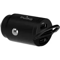 Puro Mini billaddare Bullet 2-port USB-C snabb laddning och strömförsörjning 30W