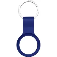 Puro Icon - Fodral för airtag - med krok - silikon - mörkblå - för Apple AirTag
