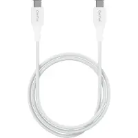 Puro Plain USB-C - USB-C 2A 1m kabel - Vit