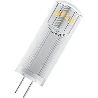 Ledvance OSRAM BASE PIN - LED-glödlampa - form: T14 - klar finish - G4 - 1.8 W (motsvarande 20 W) - klass F - varmt vitt ljus - 2700 K