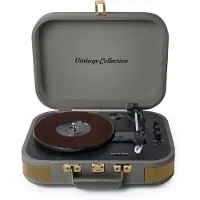 Muse MT-201 BTG, Automatisk, Grey, 33,45,75 rpm, Dreje, 3,5 mm, 10 W