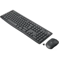 Logitech MK295 Silent Set – tangentbord och mus – trådlöst – grafit
