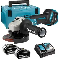 Makita DGA511RTJ - Vinkelslip - sladdlös - 125 mm - 2x 5ah batteri och laddare