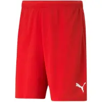 Puma Sportbyxa 'TeamRise' röd / vit
