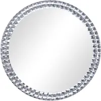 vidaXL Väggspegel 40 cm härdat glas